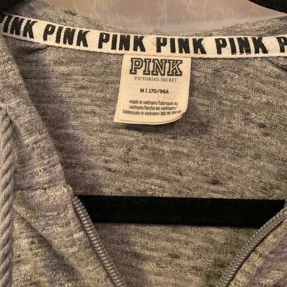 ‼️SOLD‼️ VS PINK Light Weight Grey Hooded Sweater - Picture 7 of 8